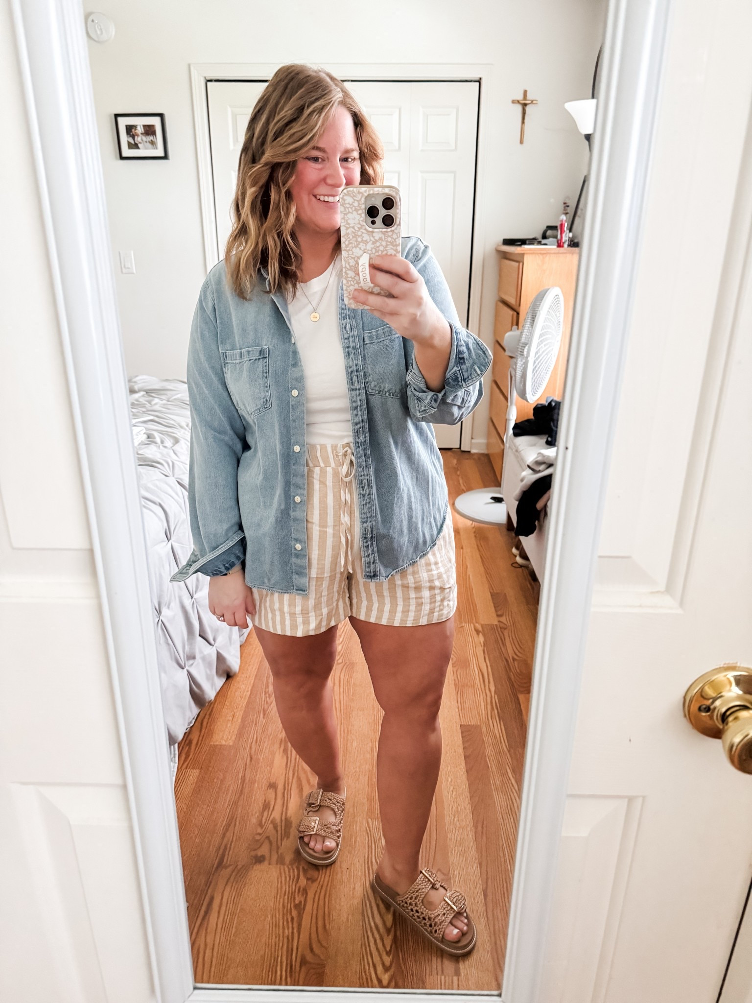 My linen shorts are older but I found really similar ones that are currently available! These are a great neutral short for all spring and summer.  Wearing an XL in the white tee & denim shirt.  

#LTKPetite #LTKMidsize #LTKFindsUnder50