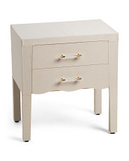 22x15x24 Peter 2 Drawer Wavy Side Table | Furniture & Lighting | Marshalls | Marshalls