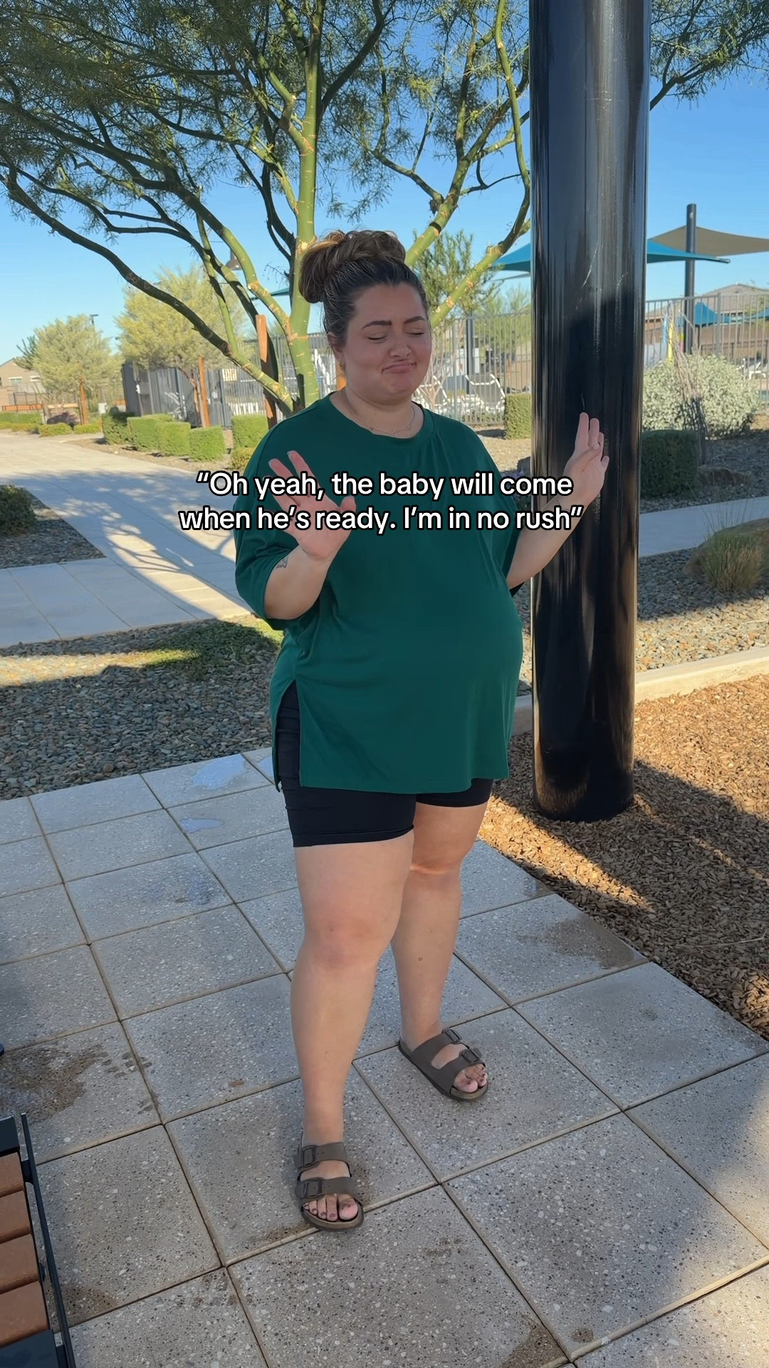 Just patiently waiting for baby 🥰 

Wearing a XXL with the set and XL with the shorts! 

#amazon #matchingset #maternity 

#LTKMidsize #LTKHoliday #LTKSeasonal