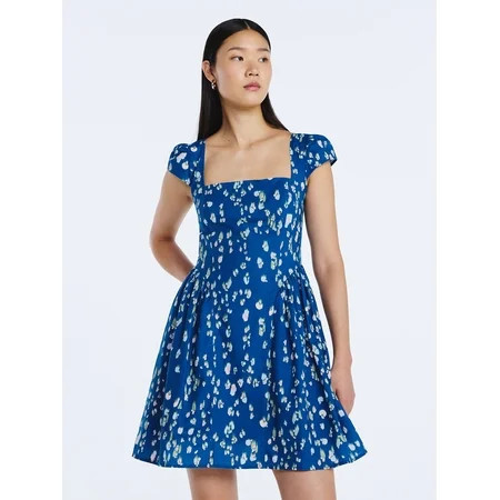 Scoop Women's Square Neck Mini Dress, Sizes XS-XXL | Walmart (US)