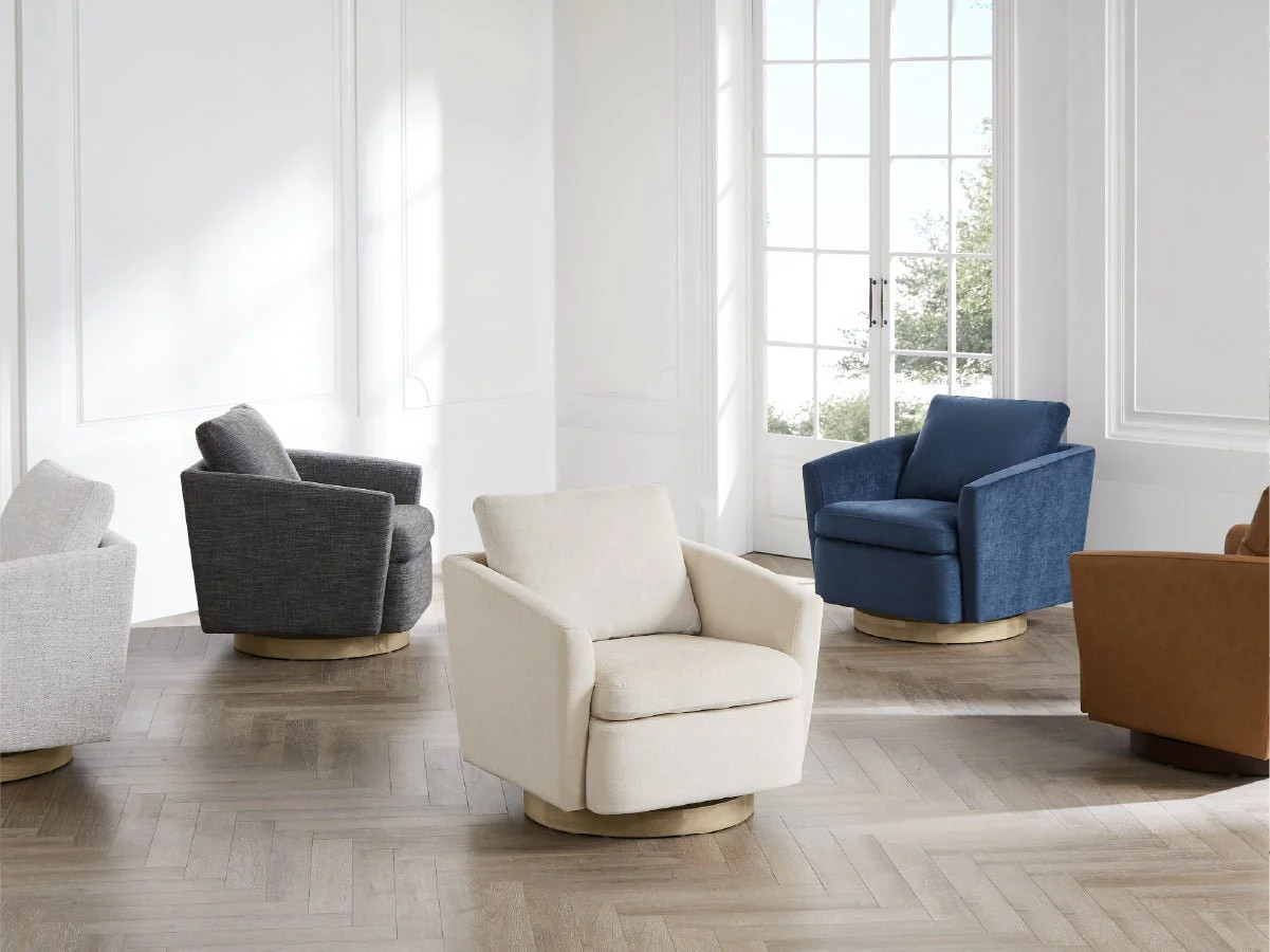CHITA®️ Donella Modern Swivel Accent Chairs - chitaliving.com | Chita