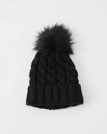 Pom-Pom Turn-Up Beanie | Abercrombie & Fitch US & UK