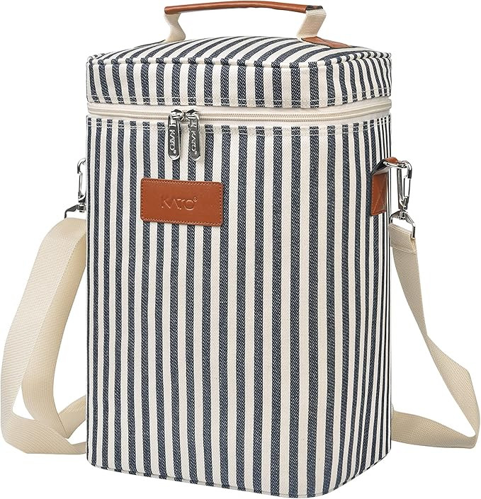 Tirrinia 4 Bottle Wine Gift carrier - Leakproof & Insulated Padded Portable Versatile Wine Carryi... | Amazon (US)