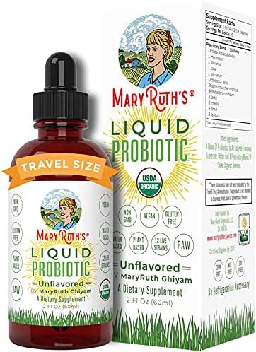 Organic Liquid Probiotics & Enzymes by MaryRuth's (Plant & Water Based) for Men Women Kids & Todd... | Amazon (US)