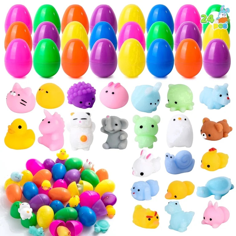 Joyfy 24 Pack Prefilled Easter Eggs with Toys,Mochi Squishy Small Toys for Easter Eggs,Stuffed Ea... | Walmart (US)