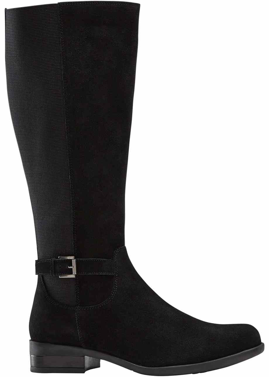 Weitschaftstiefel aus Leder | Bonprix DE