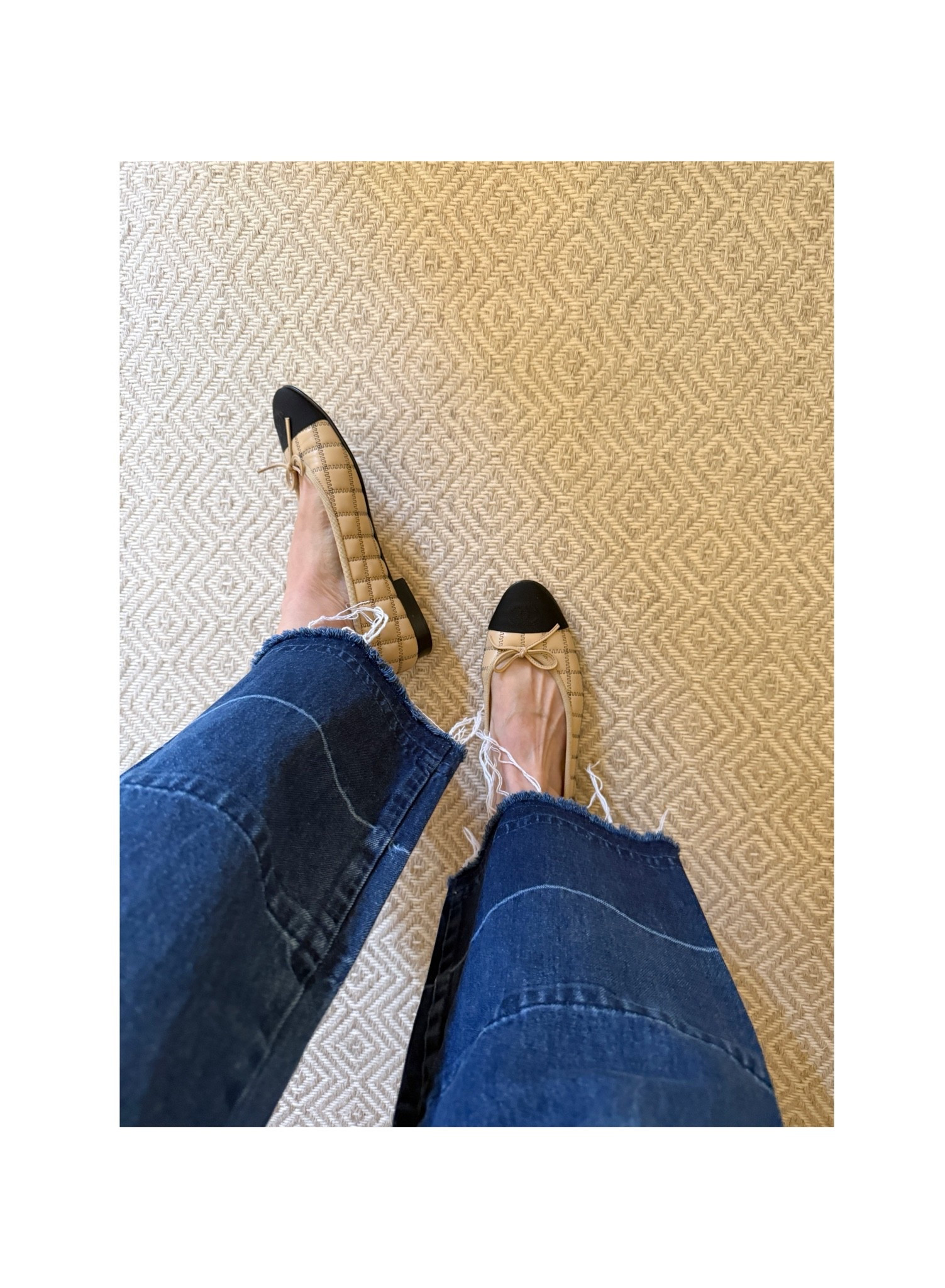 I wear my larger jean size. They run small in the waist. 
I size up 1/2 size in the flats.

#LTKootd #LTKmomlife #LTKgrwm