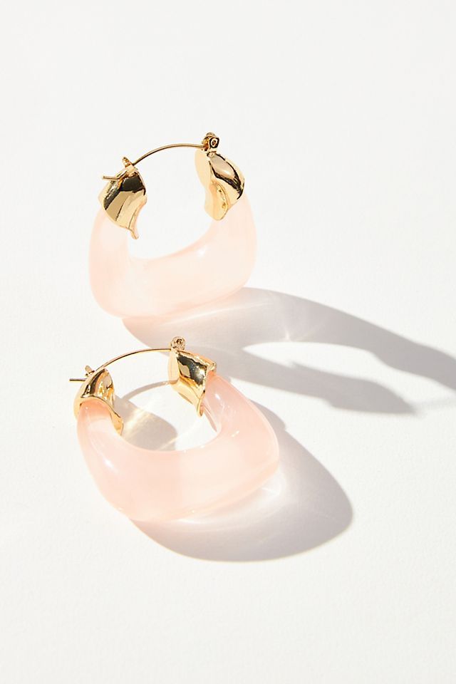 Resin Hoop Earrings | Anthropologie (US)