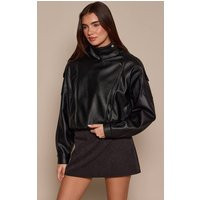 Black Peachskin Skort | PrettyLittleThing US