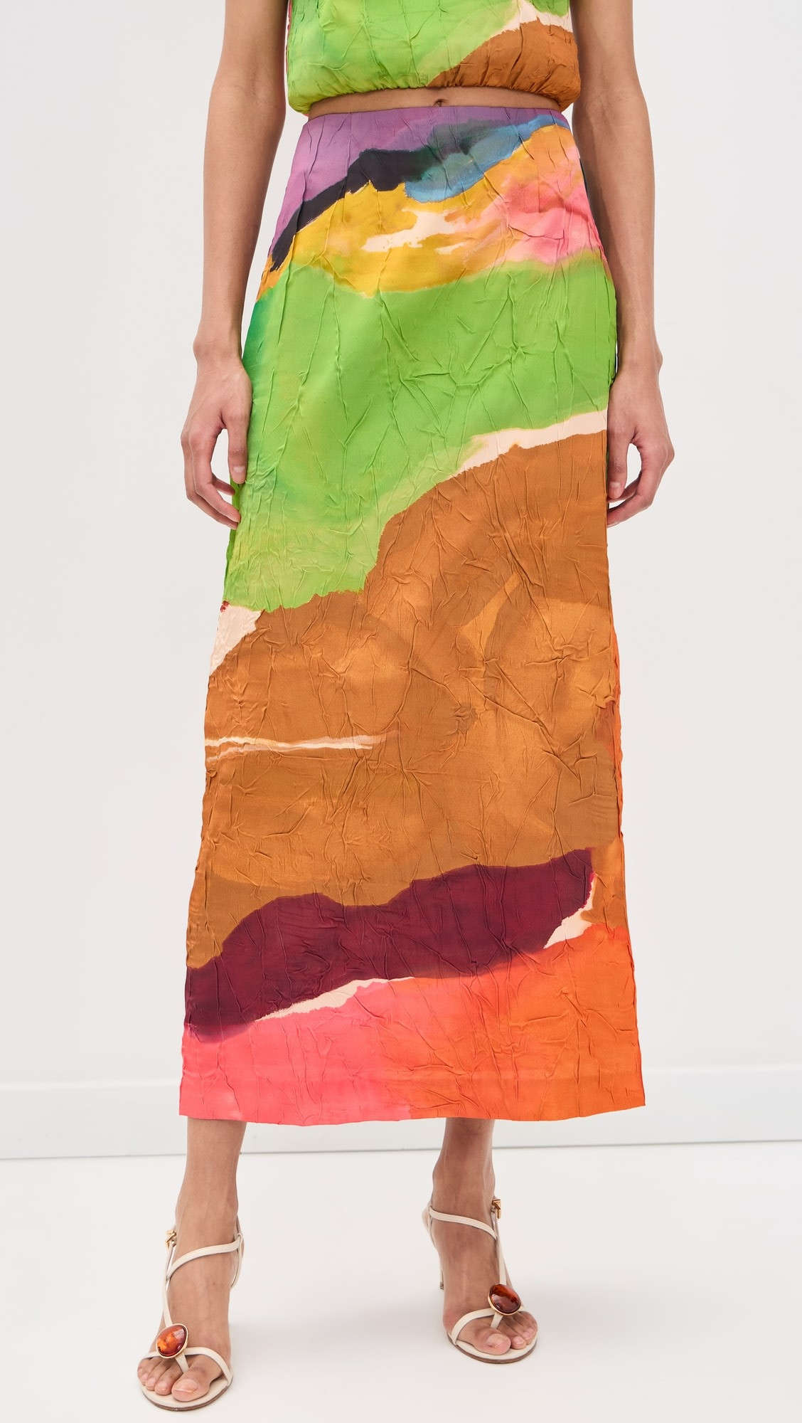 Inez Satin Pencil Skirt | Shopbop