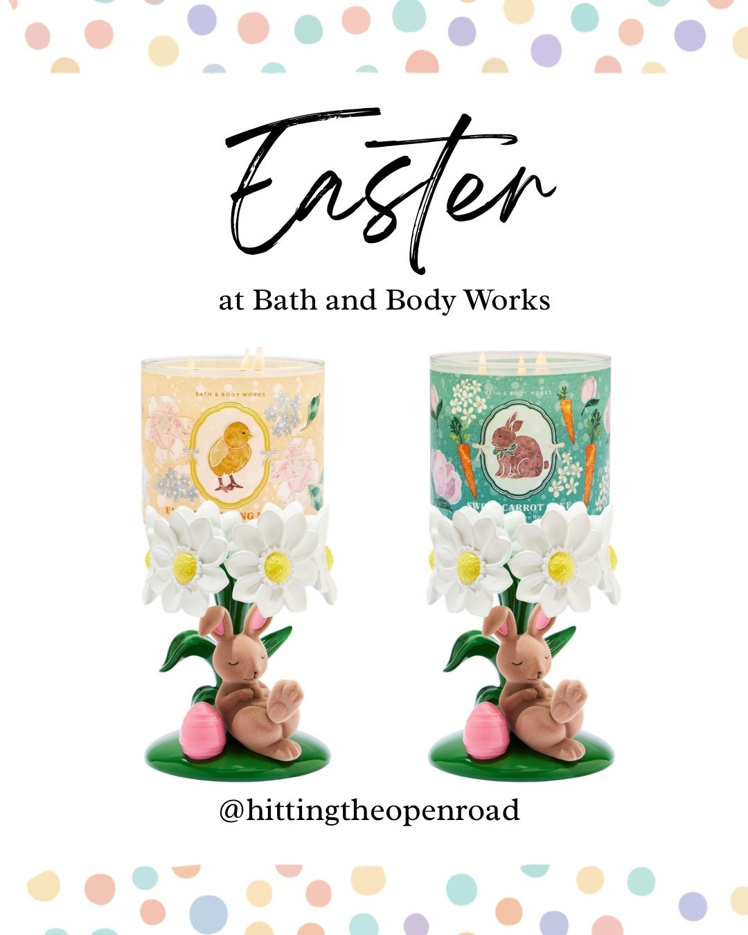 The Easter collection is selling fast at Bath and Body Works! Don’t miss these adorable three wick candles matched with the bunny candleholder. 
#Easter #Eastercandles #Easterdecor #bathandbodyworks

#LTKHome #LTKSeasonal