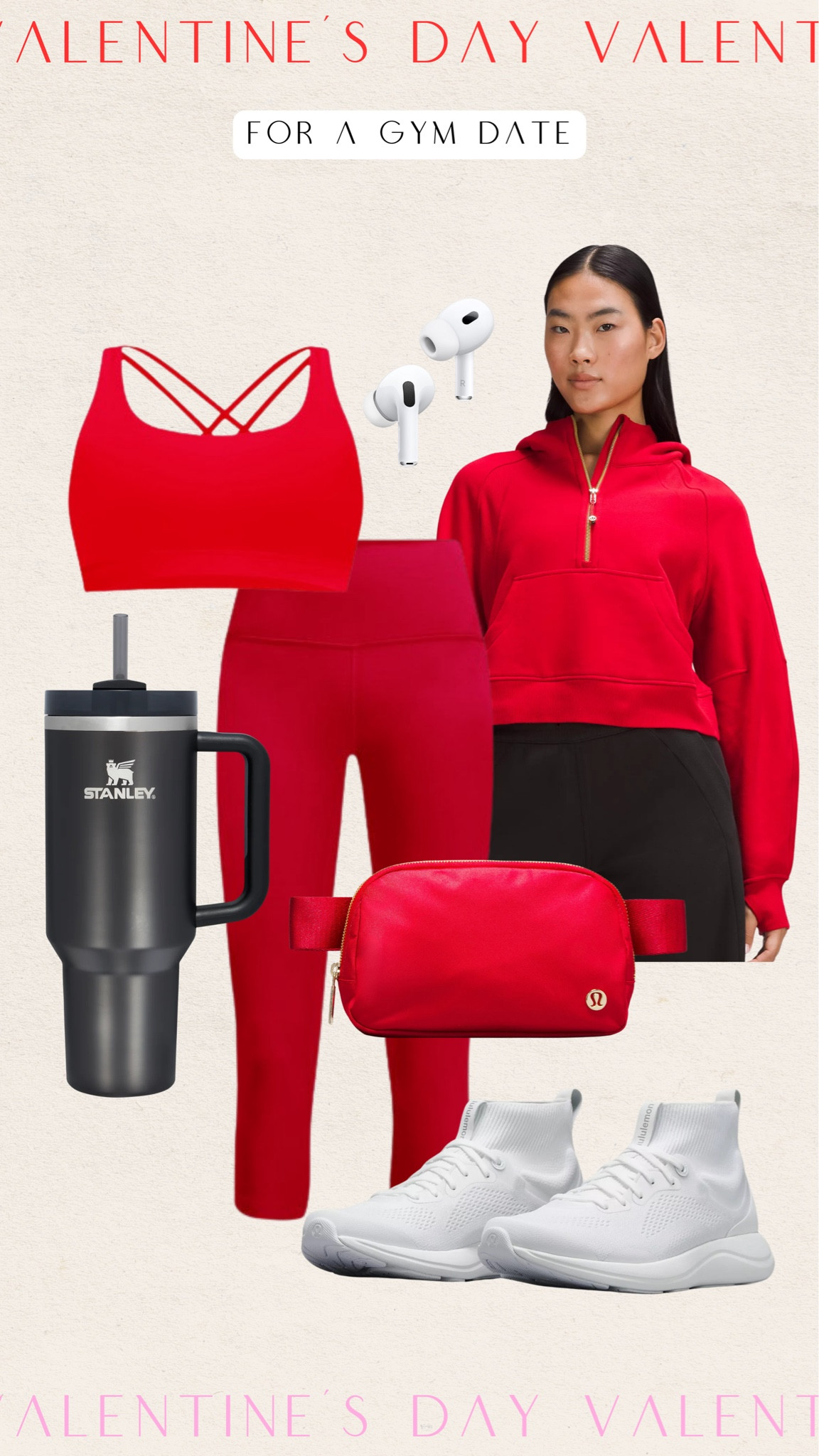 Valentine’s Day outfit idea for a gym date! 

#LTKstyletip #LTKSeasonal #LTKfitness