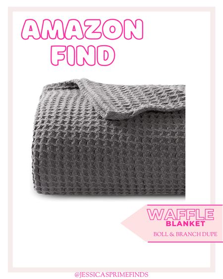 amazon on sale today Boll & branch waffle knit blanket dupe that comes in several sizes and colors #amazon #dupe #bollandbrance dupes for boll and branch waffle throw 

#LTKsalealert #LTKSeasonal #LTKhome