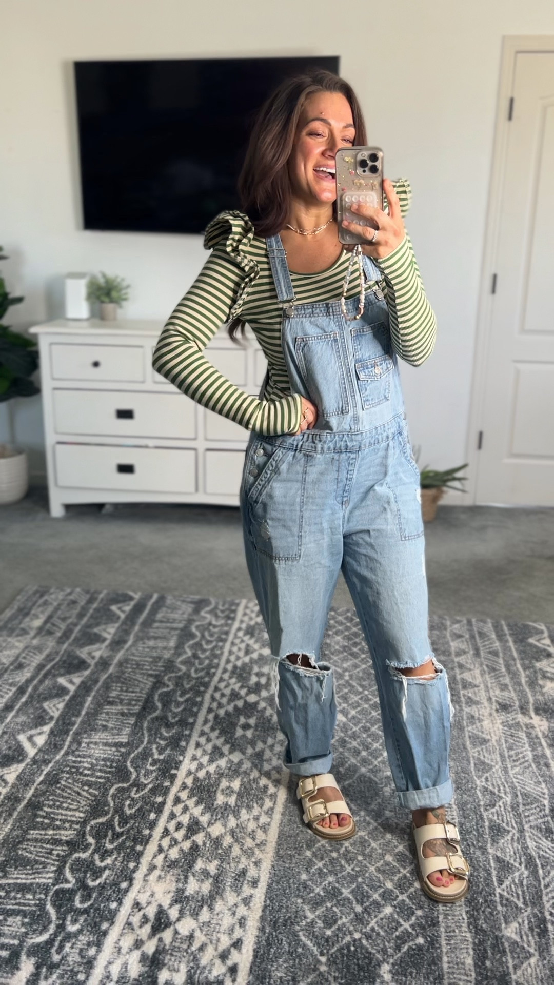 Ootd 🫶 I love spring days when you can wear sandals with your jeans/long sleeve!! 

#LTKSeasonal #LTKStyleTip #LTKWatchNow