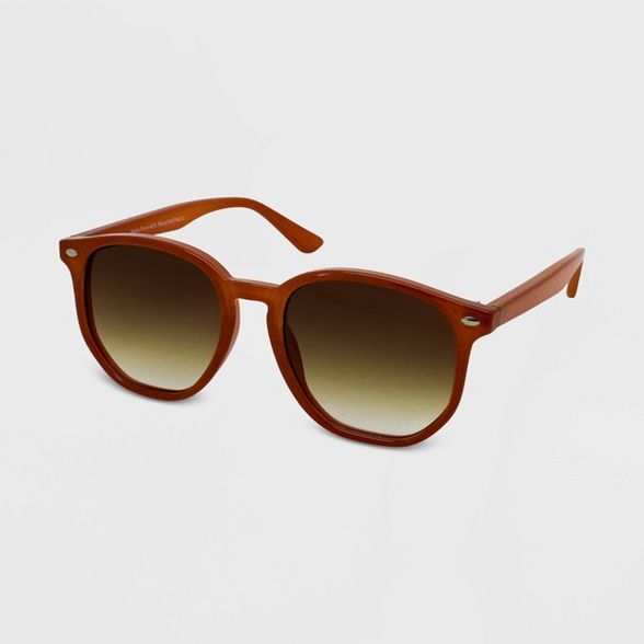 Women's Round Sunglasses - Wild Fable™ Brown | Target