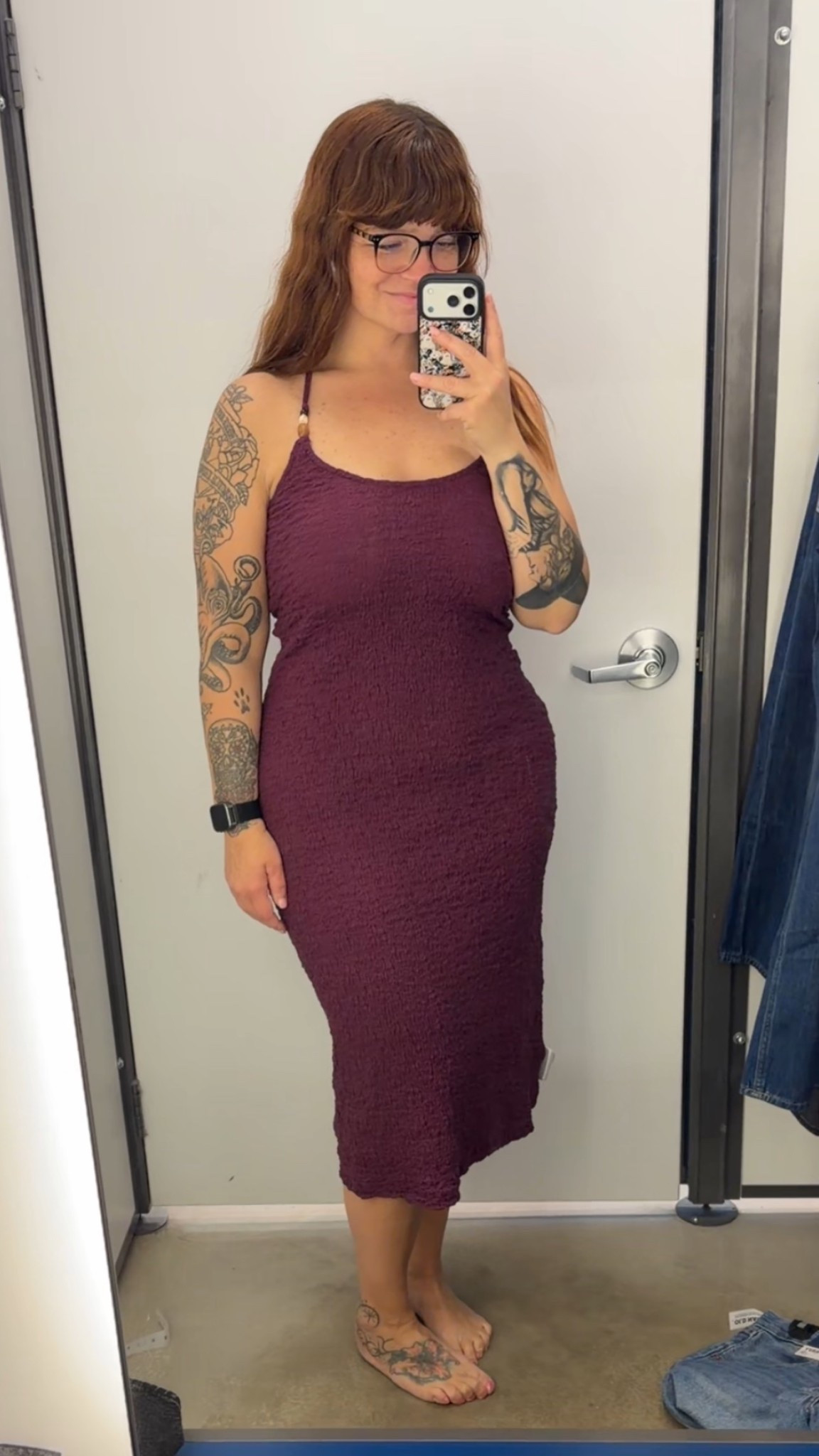 Fell in love with this dress immediately. Comes in a couple colorways. Tie halter neck. Love this color and the texture hides any imperfections! #oldnavy #oldnavyhaul #tryon #midsize #summerdress 

#LTKgrwm #LTKootd #LTKMidsize