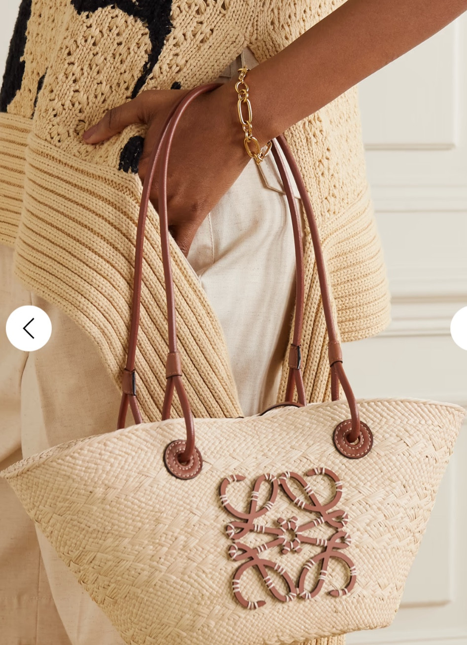 Loewe Ibiza small leather-trimmed woven raffia tote

#LTKstyletip #LTKsummer #LTKeurope
