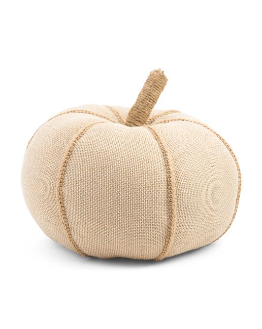 13.5in Linen Pumpkin Decor | TJ Maxx