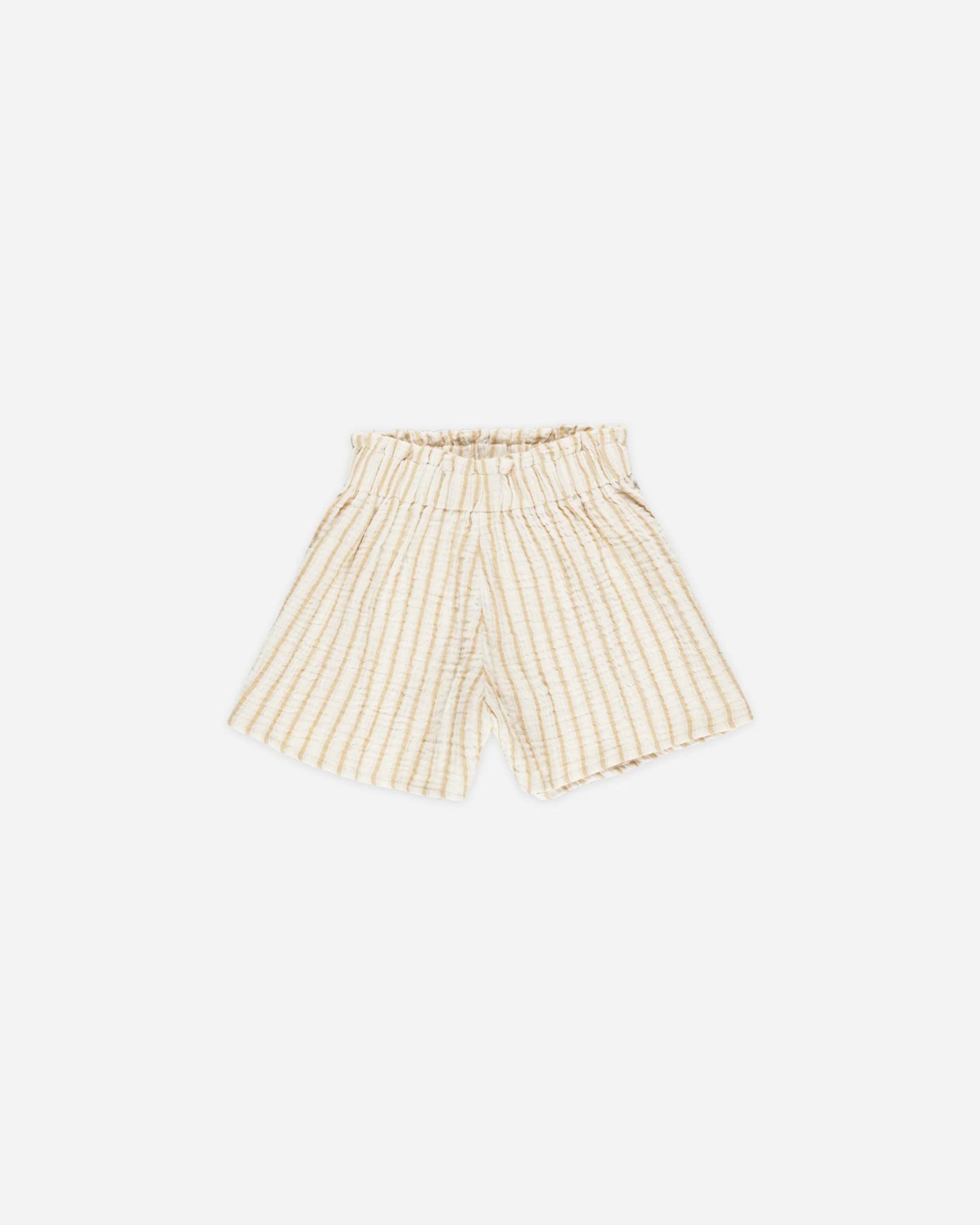 Remi Shorts || Marigold Stripe | Rylee + Cru
