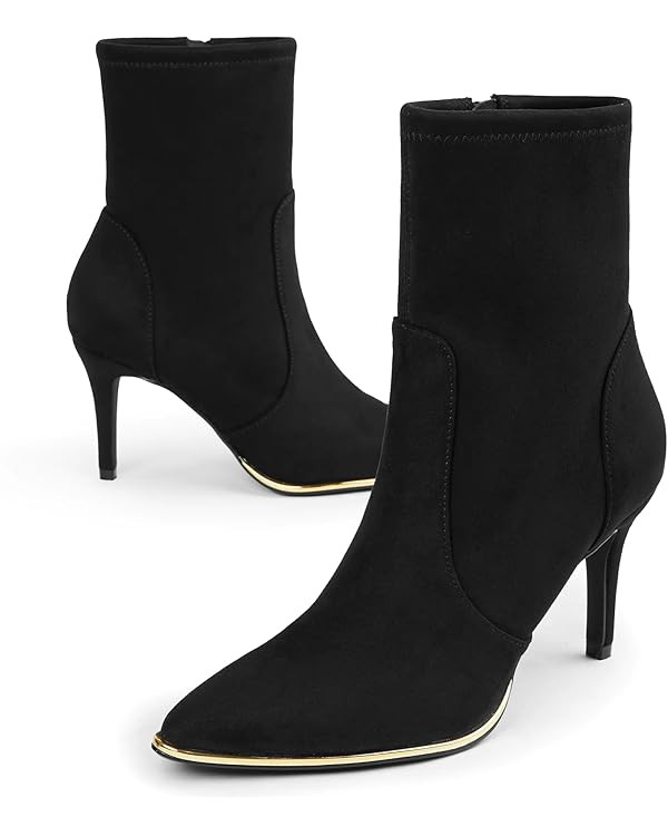 Arromic Women's Ankle Boots Pointed Toe Sexy Stiletto High Heels Ankle Booties Lightweight Comfor... | Amazon (US)