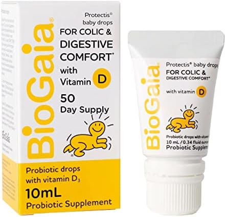 BioGaia Protectis Baby Probiotic Drops + Vitamin D | Reduces Colic, Gas & Spit-ups | Healthy Poop... | Amazon (US)