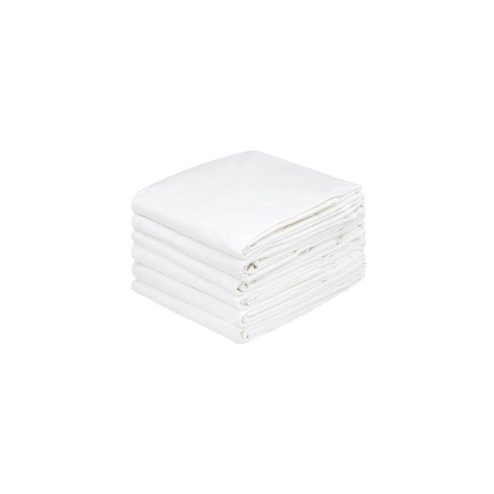 Queen 18pk 300 Thread Count Bulk Pack Flat Sheet White - Bokser Home Hospitality | Target