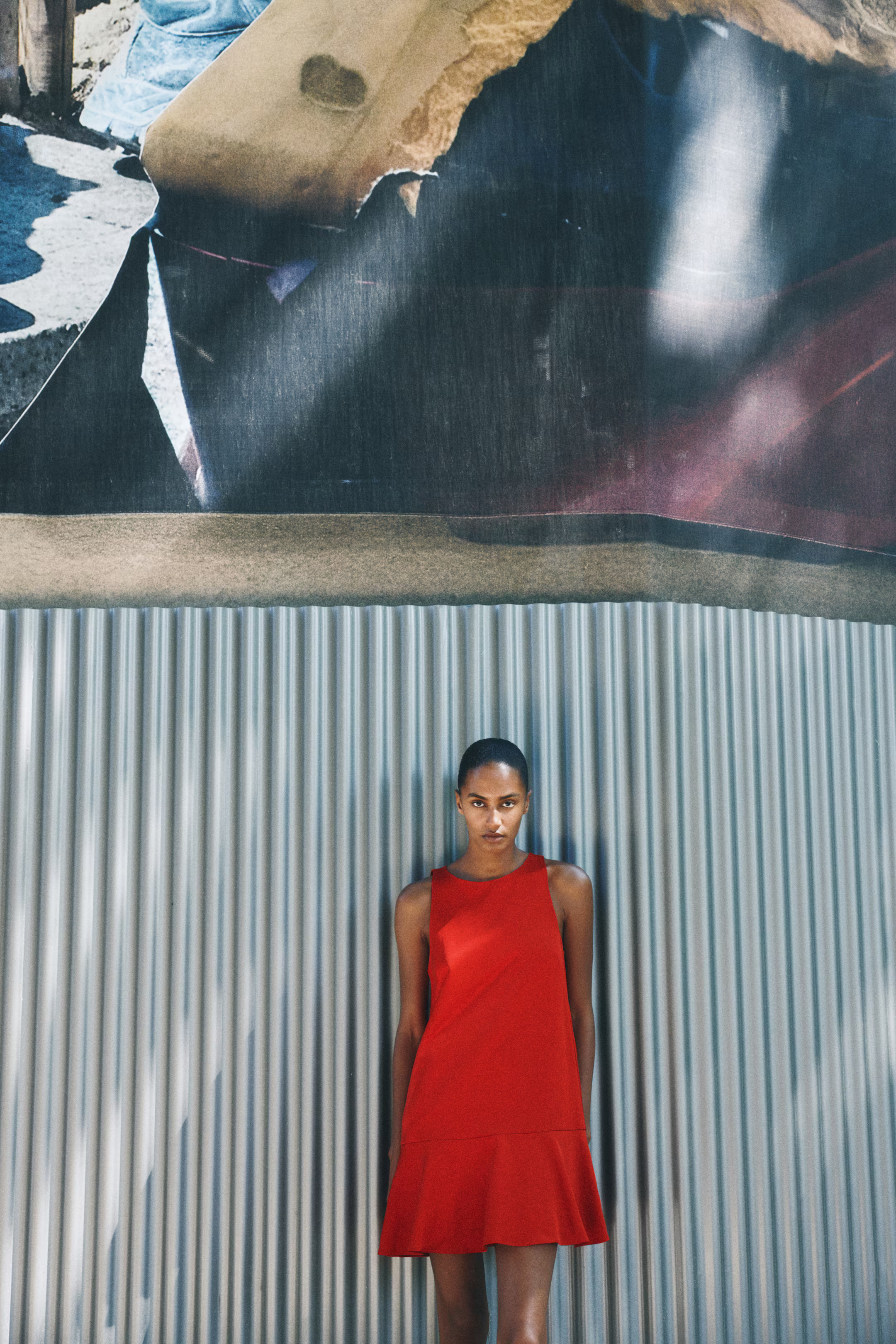 A-line dress - Bright red - Ladies | H&M GB | H&M (UK, MY, IN, SG, PH, TW, HK)