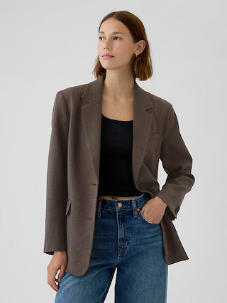 Relaxed Plaid Blazer | Gap (US)