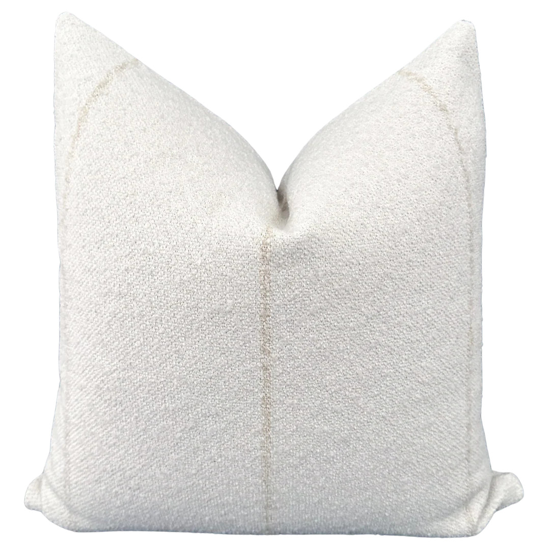 Cozy Ivory Indoor/Outdoor Pillow Cover | Hackner Home (US)