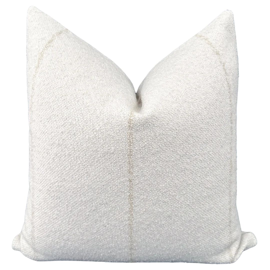 Cozy Ivory Indoor/Outdoor Pillow Cover | Hackner Home (US)