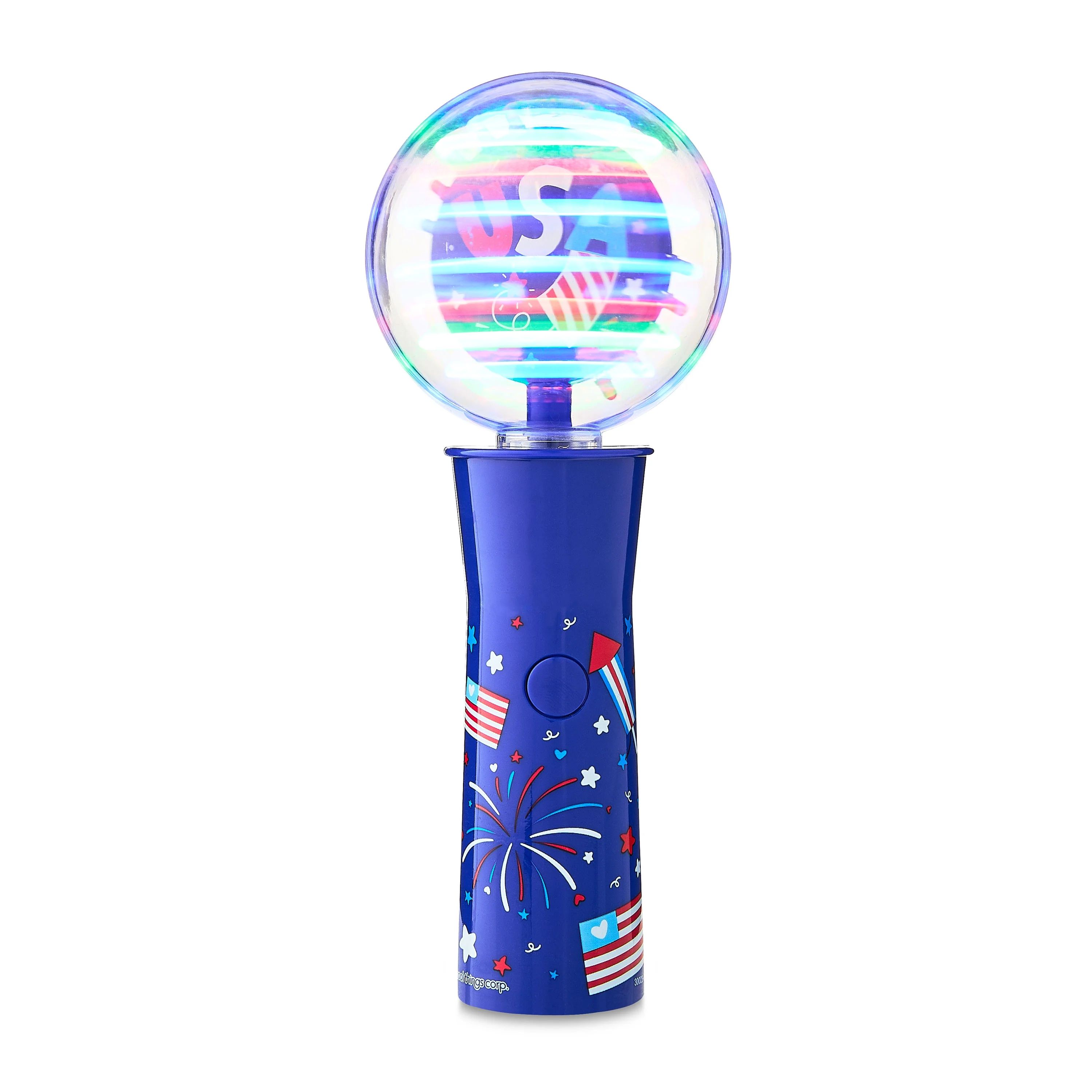 Patriotic Blue Plastic Jumbo Light-up Spinner Toy by Way To Celebrate | Walmart (US)