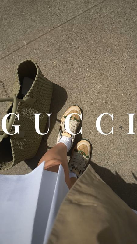 My Gucci Screener sneakers have been sitting in the closet for a while now, no idea why. Turns out they were waiting for me to get this Lacoste tennis skirt with green stripes and green built in shorts. 
💭💭💭

#LTKShoeCrush #LTKVideo #LTKActive
