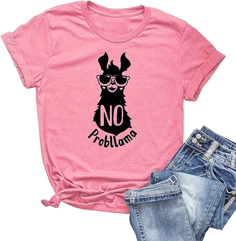 NIUBIA Women's T Shirts Summer Tops Simple Heart Graphic Shirts Sayings Short Sleeve Vacation Cas... | Amazon (US)
