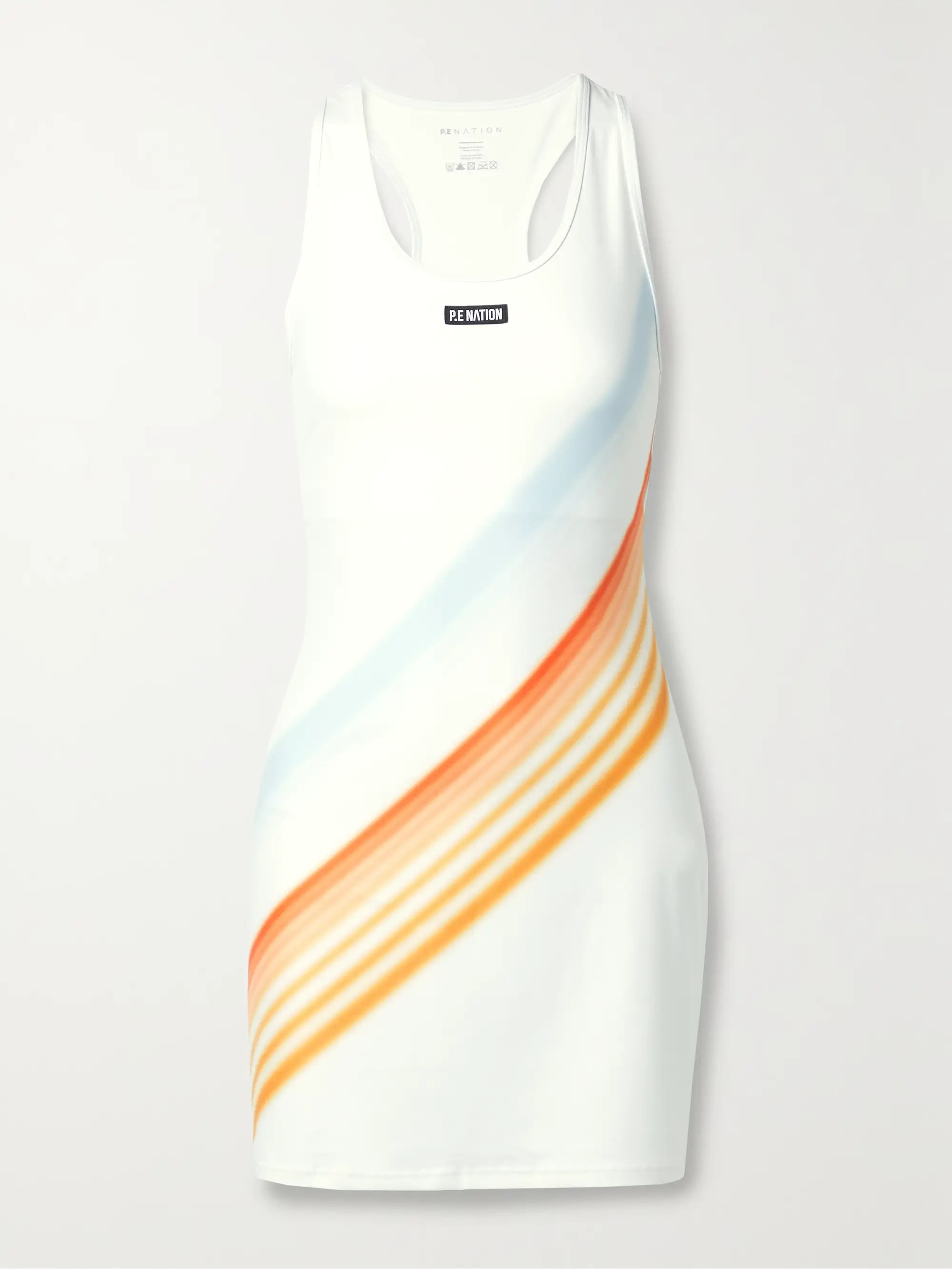 Wave Form cutout printed stretch recycled-jersey tennis dress | NET-A-PORTER (US)