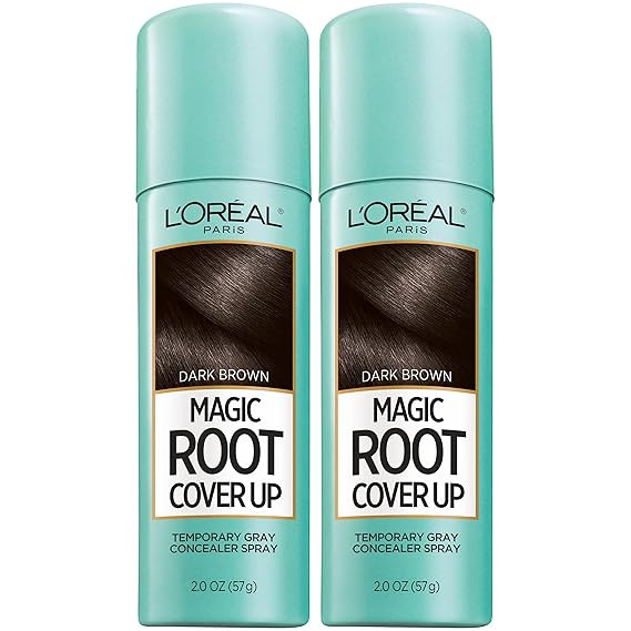L'Oreal Paris Root Cover Up Temporary Gray Concealer Spray Dark Brown 2 Oz (Pack of 2) (Packaging... | Amazon (US)
