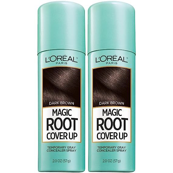 L'Oreal Paris Root Cover Up Temporary Gray Concealer Spray Dark Brown 2 Oz (Pack of 2) (Packaging... | Amazon (US)