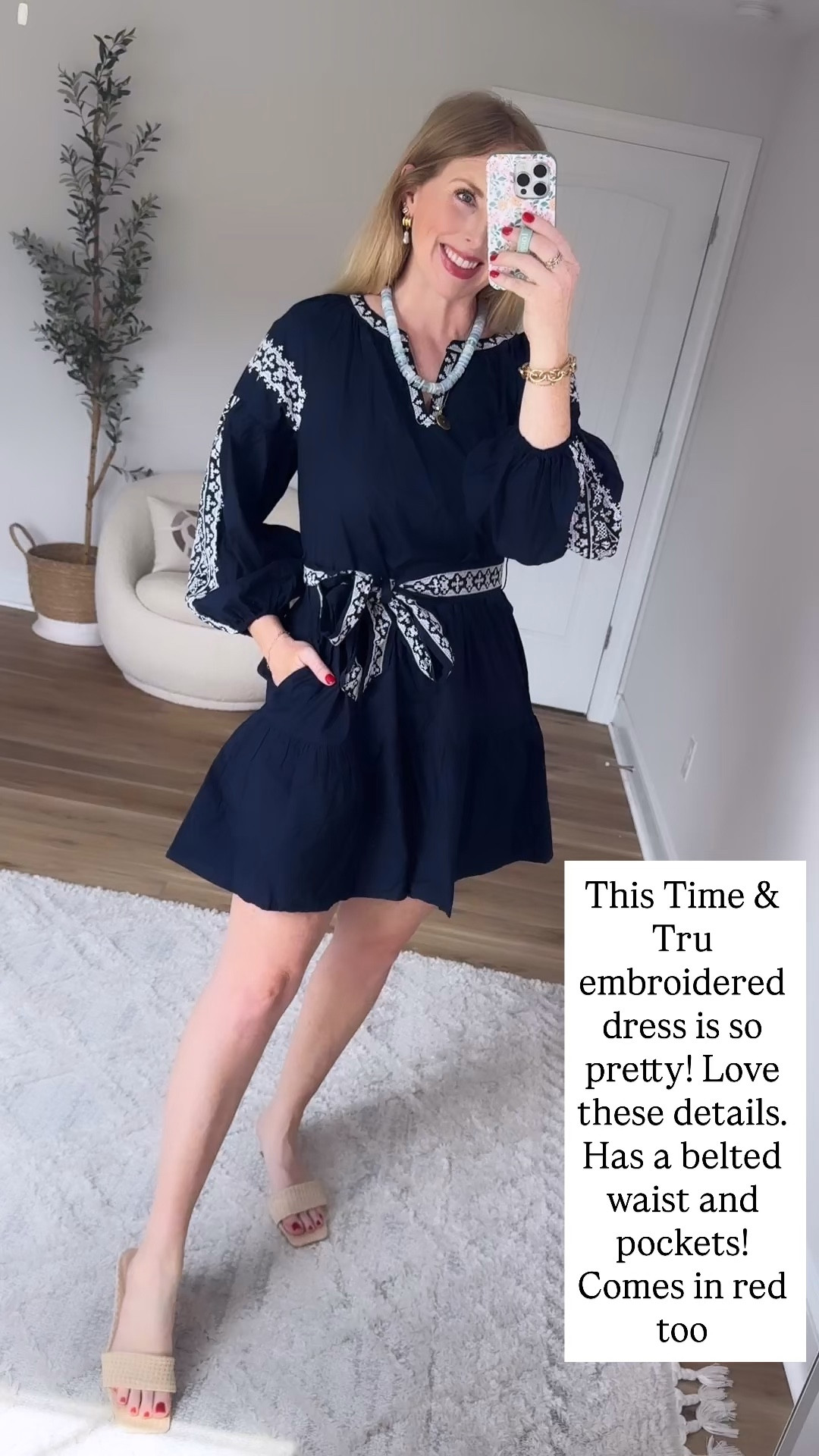 Walmart try on, time and tru, embroidered dress

#LTKootd #LTKmomlife