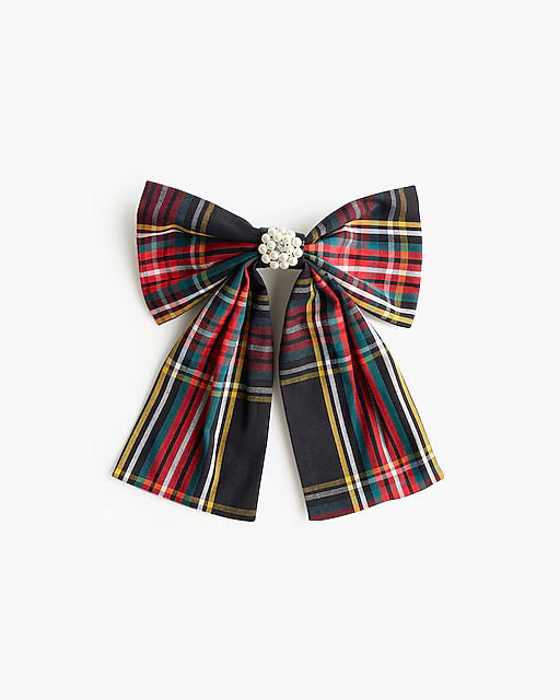 Embellished tartan bow barretteComparable value:$39.50Your price:$22.50 (43% off)Stewart Tartan B... | J.Crew Factory