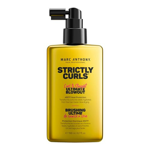 Marc Anthony Strictly Curls Ultimate Blowout Hair Spray for Curly & Coily Hair - Lightweight Anti-Frizz Heat Protectant Blowout Spray Smooths Hair & Adds Natural Shine | Amazon (US)