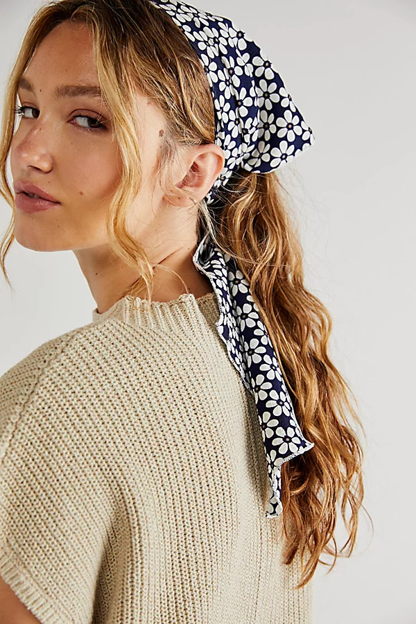 Pallenberg Hair Scarf by Free People, Navy, One Size | Free People (Global - UK&FR Excluded)