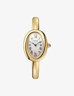 CRWGBA0018 Baignoire small 18ct yellow-gold quartz watch | Selfridges