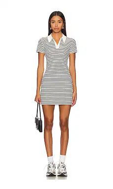 Lovers and Friends Carrie Polo Mini Dress in Ivory & Black from Revolve.com | Revolve Clothing (Global)