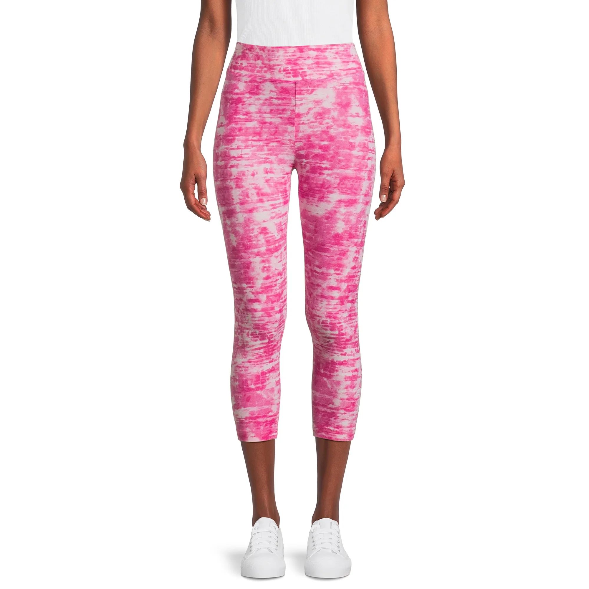 Time and Tru Women's Sueded Capri Leggings, 22" Inseam, Sizes XS-XXXL - Walmart.com | Walmart (US)