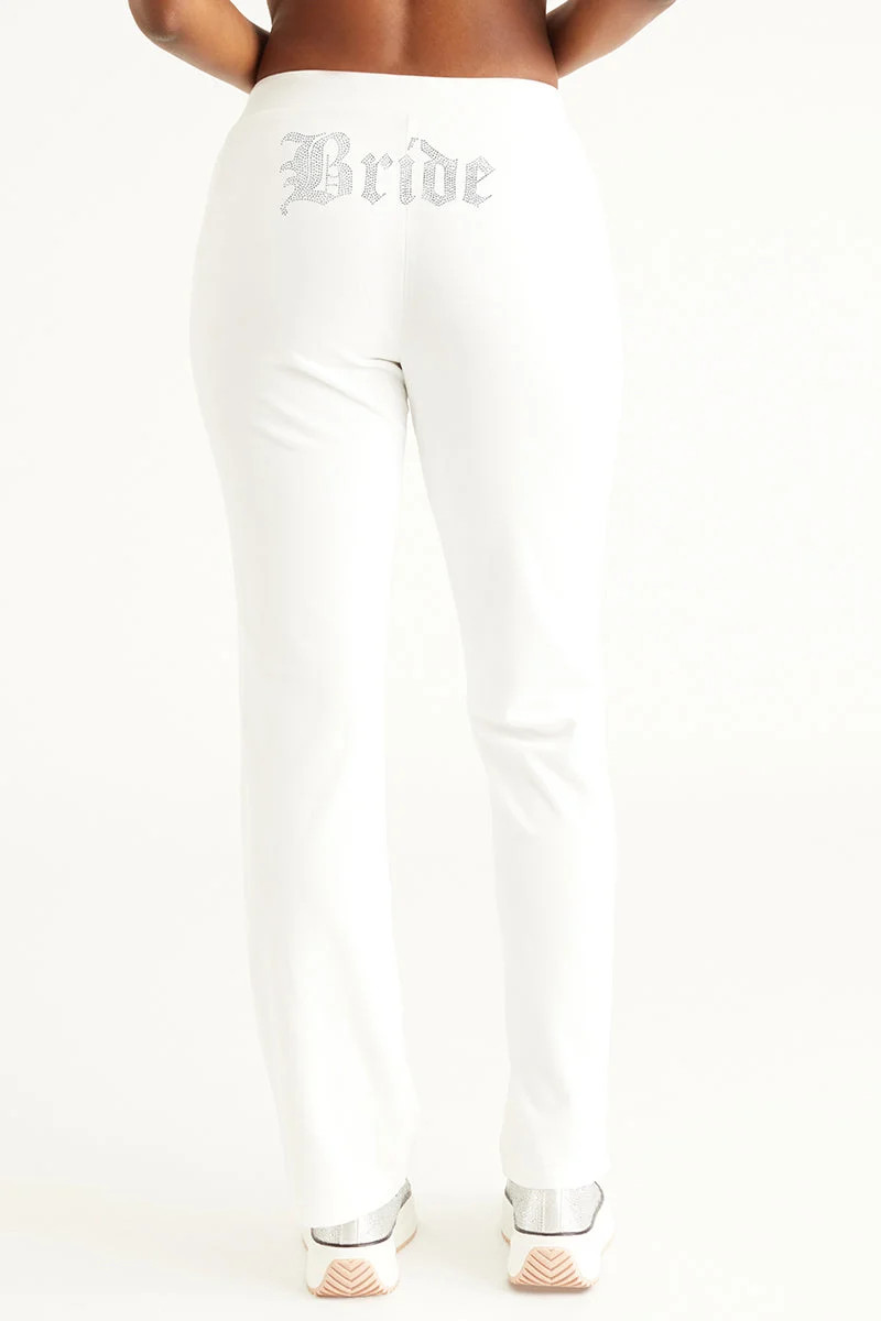 Bride Customizable Big Bling Velour Track Pants | Juicy Couture
