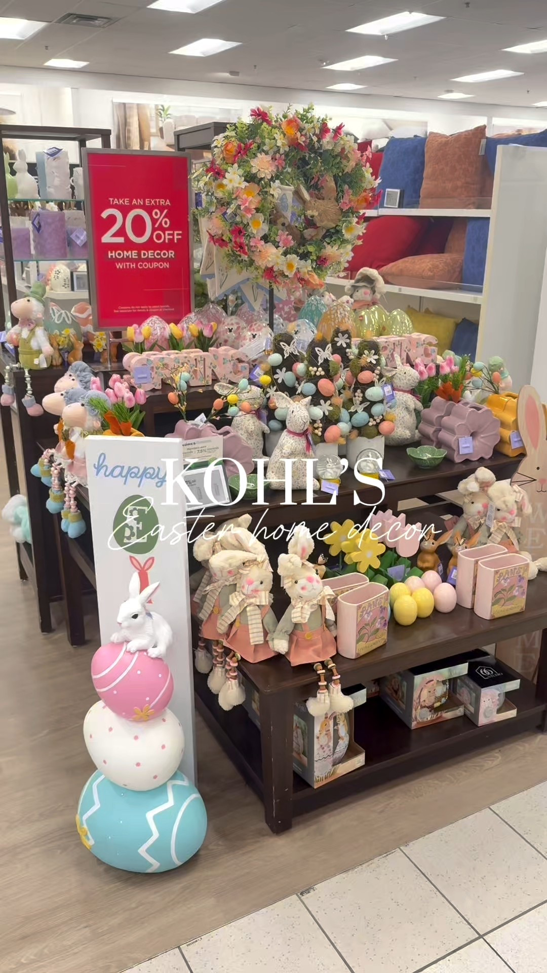 Kohl’s Easter home decor is here and it’s a really easy way to bring spring vibes into your home! Lots of pastel pieces, soft colors, and simple accents that feel seasonal without being over the top. Use code GET15 to take 15% off your order through 2/16!  @Kohl's  #ad #kohlspartner #kohlsfinds 

#LTKSeasonal #LTKmomlife #LTKHome