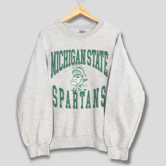 Vintage Michigan State Spartans Football Sweatshirt, Michigan State University | Poshmark