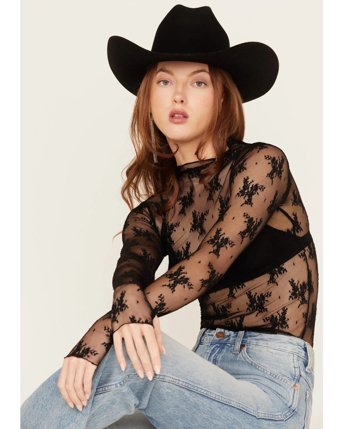 Free People Women's Lady Lux Layering Top Black Large  US | Walmart (US)