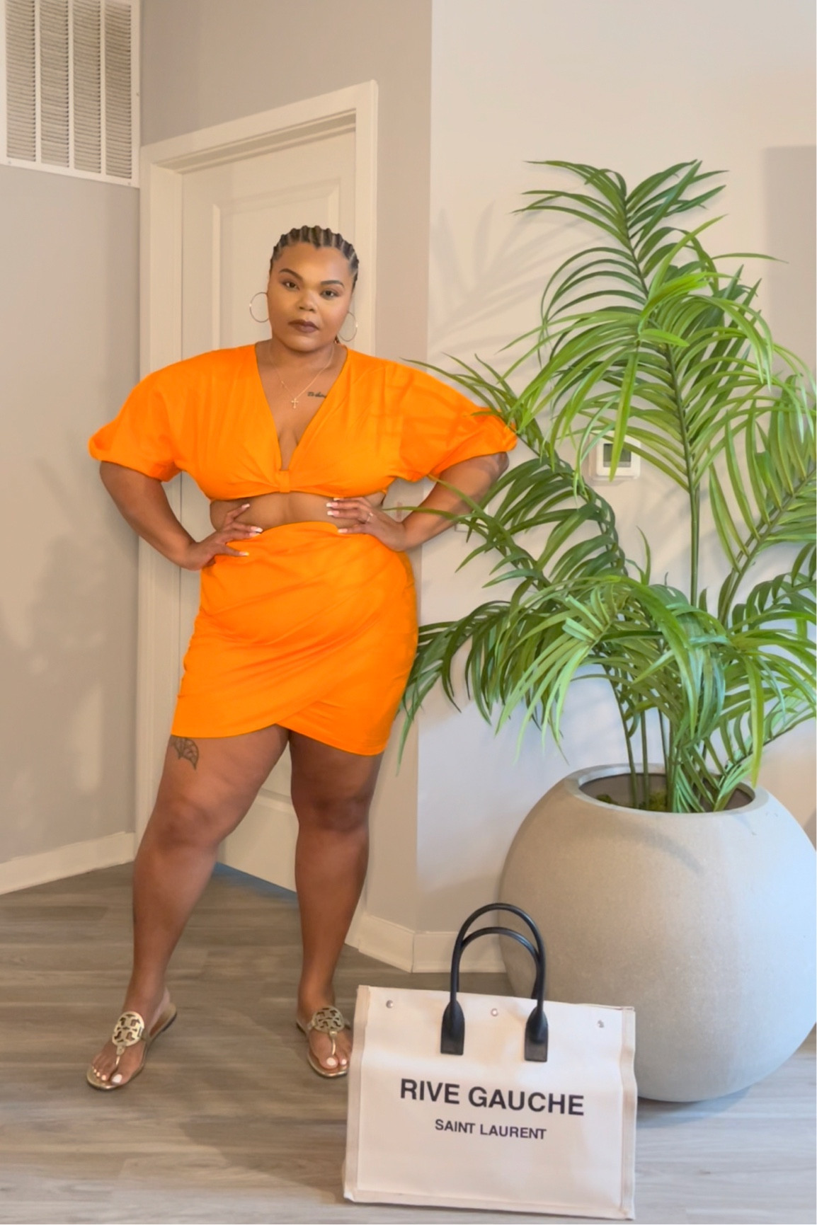 Get into this orange plus size two piece skirt set! Great for brunch, vacation, resort style, and girl’s night out! The puffy balloon sleeve crop top and tulip skirt makes this perfect, even for date night! Spring is here. Bring in the fashion!

#LTKcurves #LTKFind #LTKstyletip