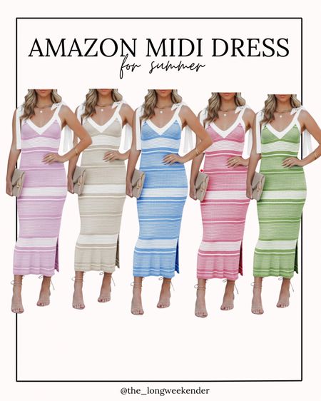 One of my favorite Amazon dress purchases this year! I love this dress - it’s so flattering and the ties are such a cute detail! 

Amazon dress, summer dress, dress, midi dress, vacation outfit 

#LTKFindsUnder50 #LTKSaleAlert #LTKStyleTip