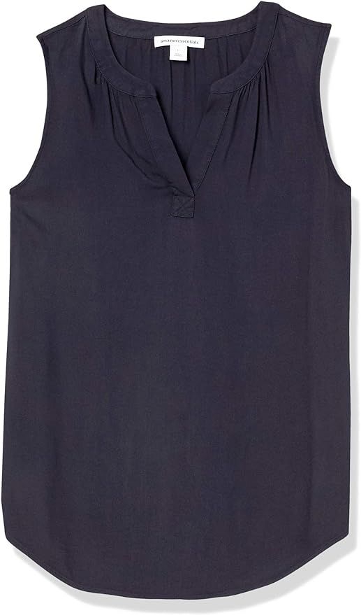 Amazon Essentials Women's Sleeveless Woven Shirt | Amazon (US)